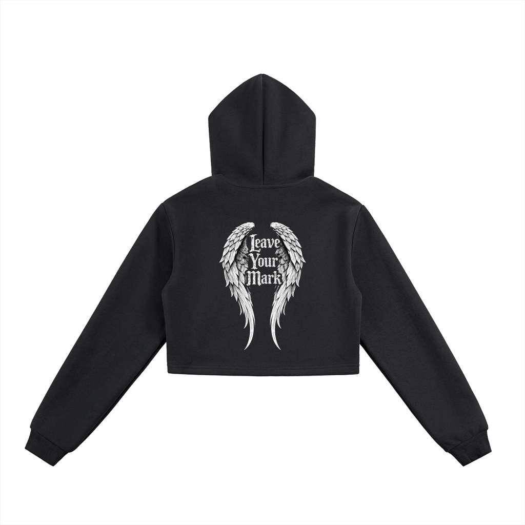 WMNS Leave Your Mark Cemented Cropped Zip-Up Hooide