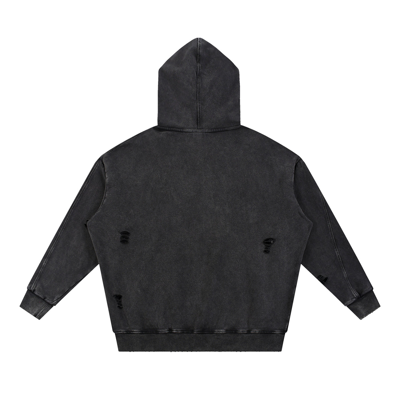 Snow Washed Distressed Cemented Hoodie