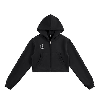 WMNS Leave Your Mark CL Cropped Zip-Up Hoodie