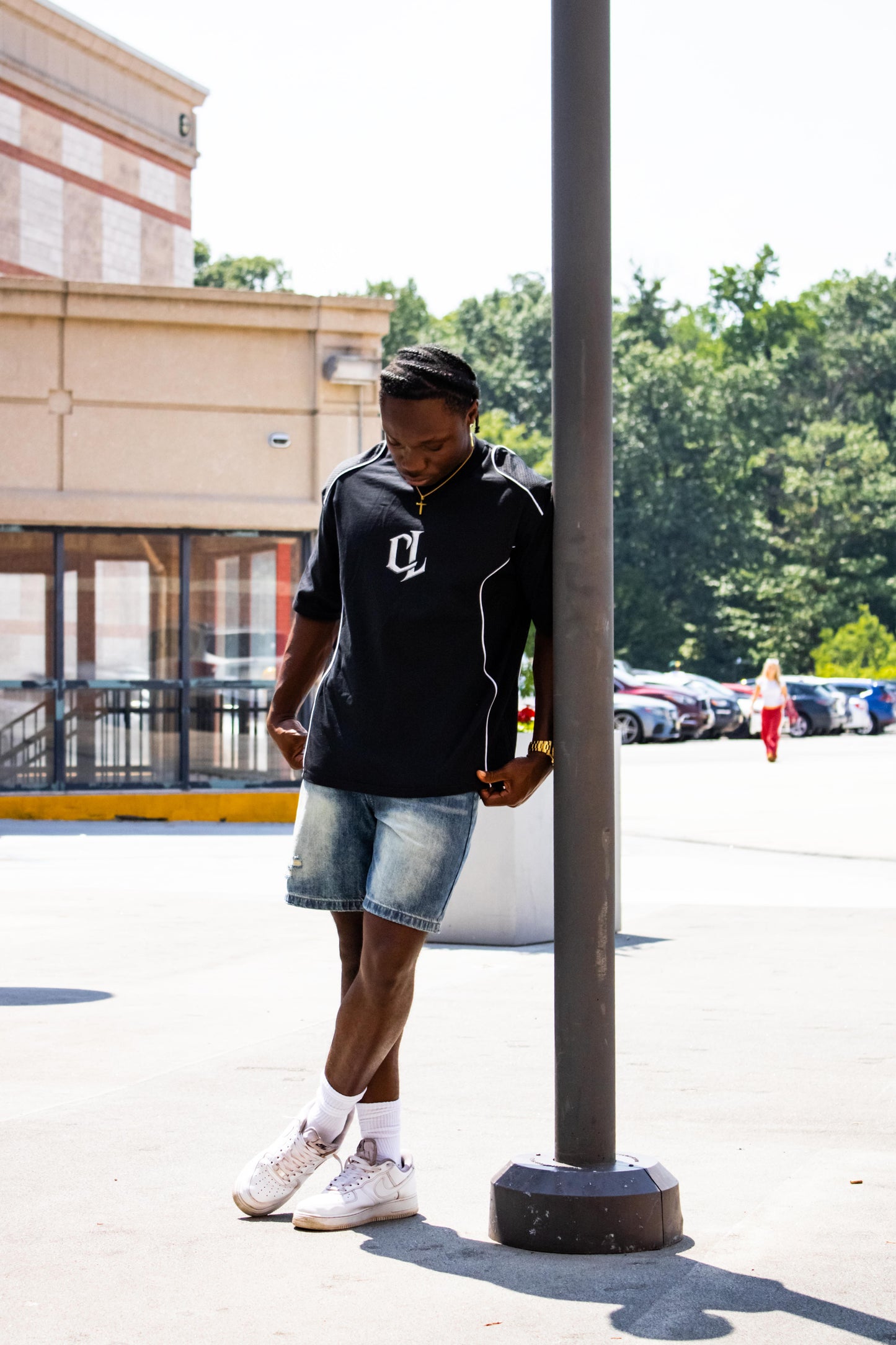 CL Piped Jersey Panel T-Shirt