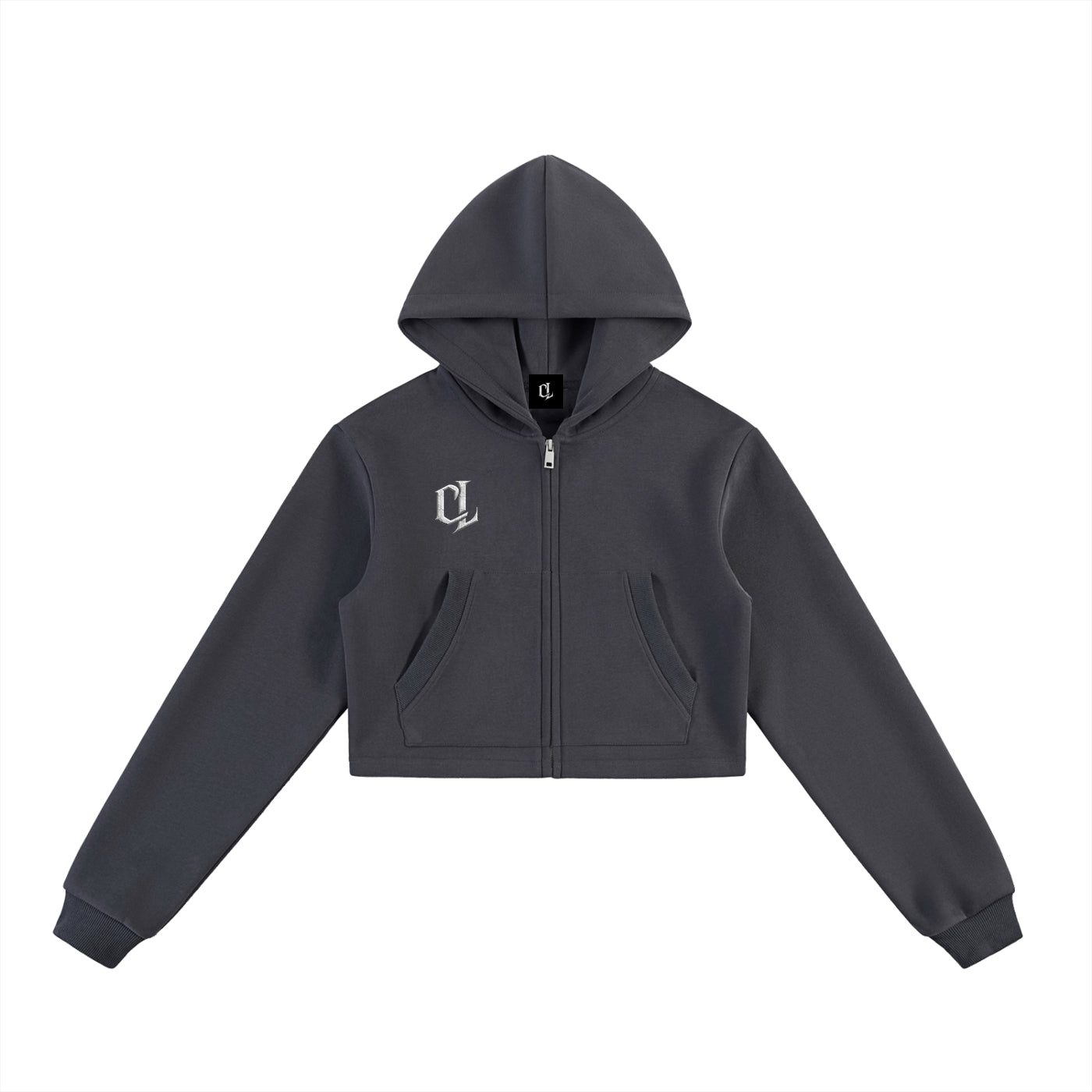 WMNS Leave Your Mark CL Cropped Zip-Up Hoodie