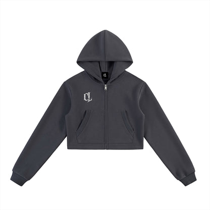 WMNS Leave Your Mark CL Cropped Zip-Up Hoodie