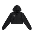 WMNS Leave Your Mark Cemented Cropped Zip-Up Hooide