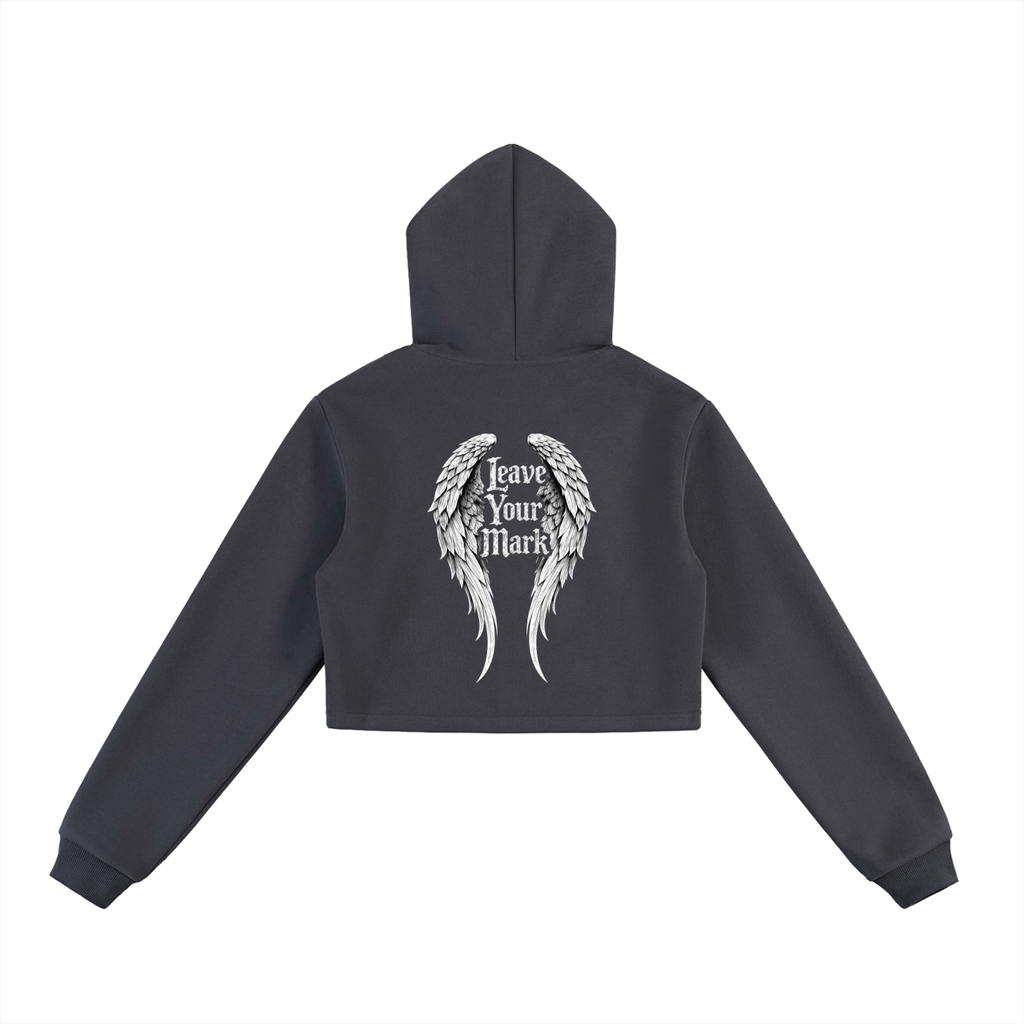 WMNS Leave Your Mark Cemented Cropped Zip-Up Hooide