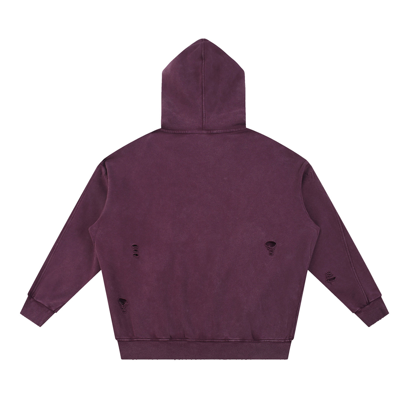 Snow Washed Distressed Cemented Hoodie