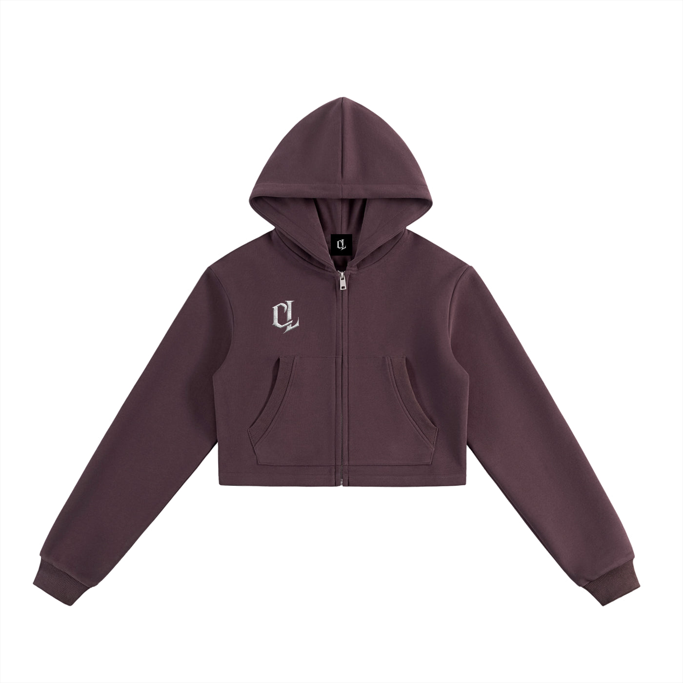 WMNS Leave Your Mark CL Cropped Zip-Up Hoodie