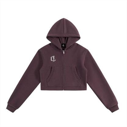 WMNS Leave Your Mark CL Cropped Zip-Up Hoodie