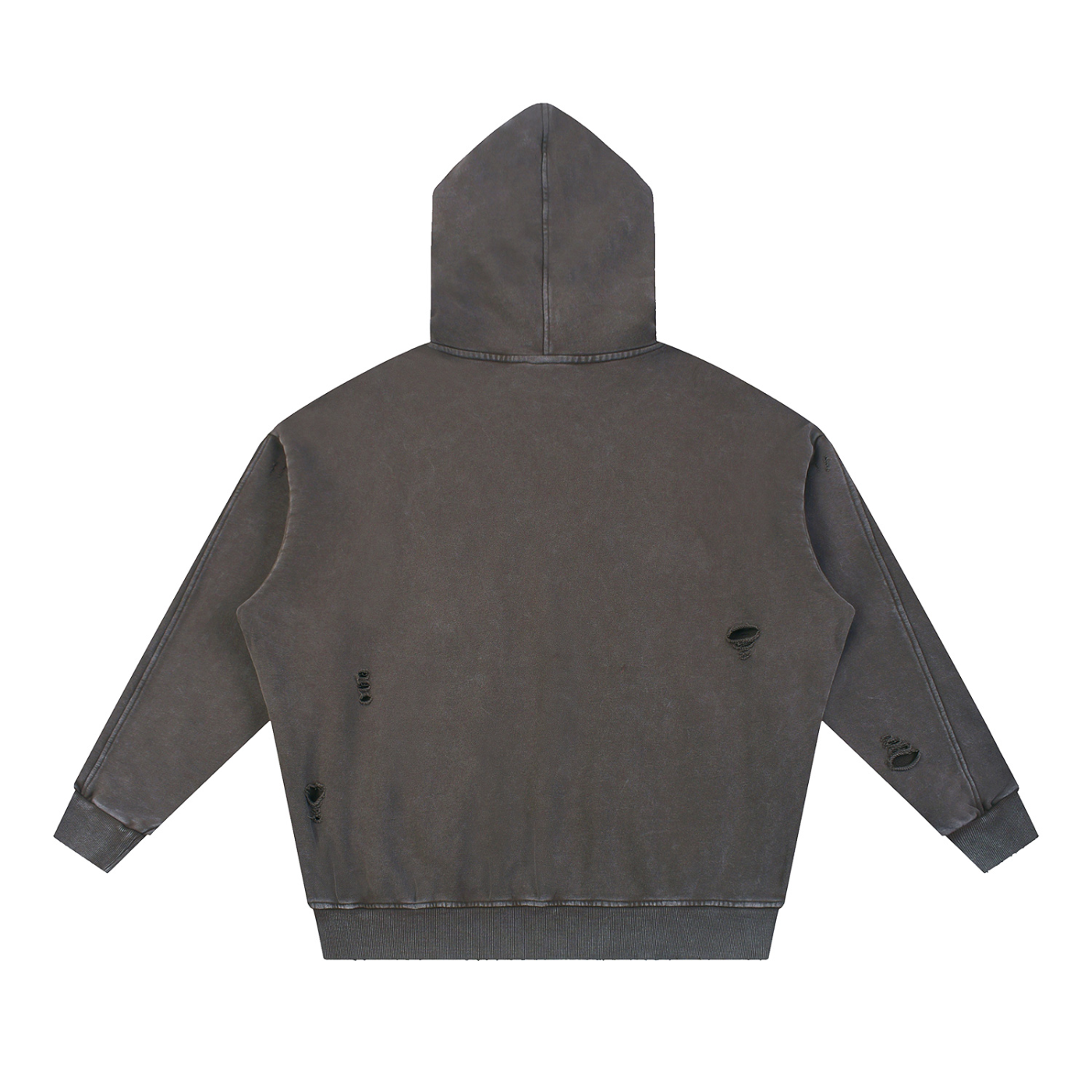 Snow Washed Distressed Cemented Hoodie